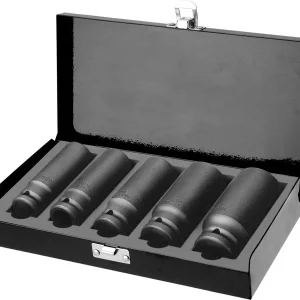 Akce FORTUM 4700802 hlavice nástrčné rázové 1/2", sada 5ks, 17-19-21-24-27mm